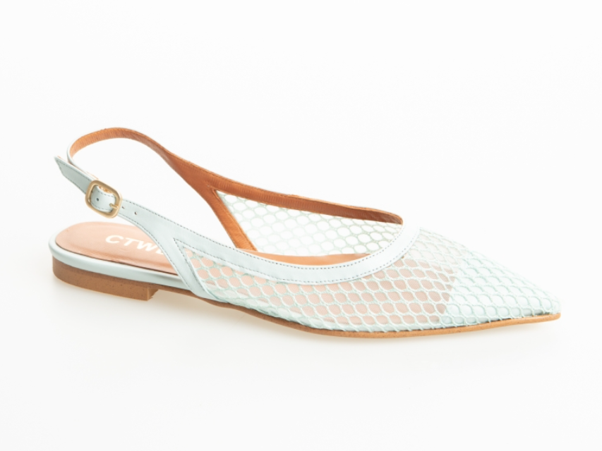 CTWLK5 — Mesh slingback in mint